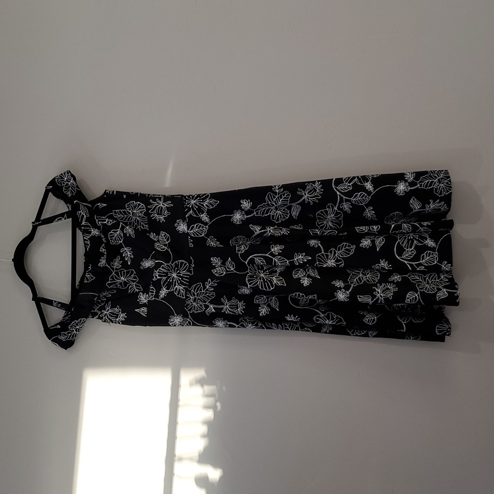 Bettie Page black and white off the shoulder dress medium